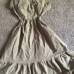 Wild Fable Green Ruffled Tiered Sundress